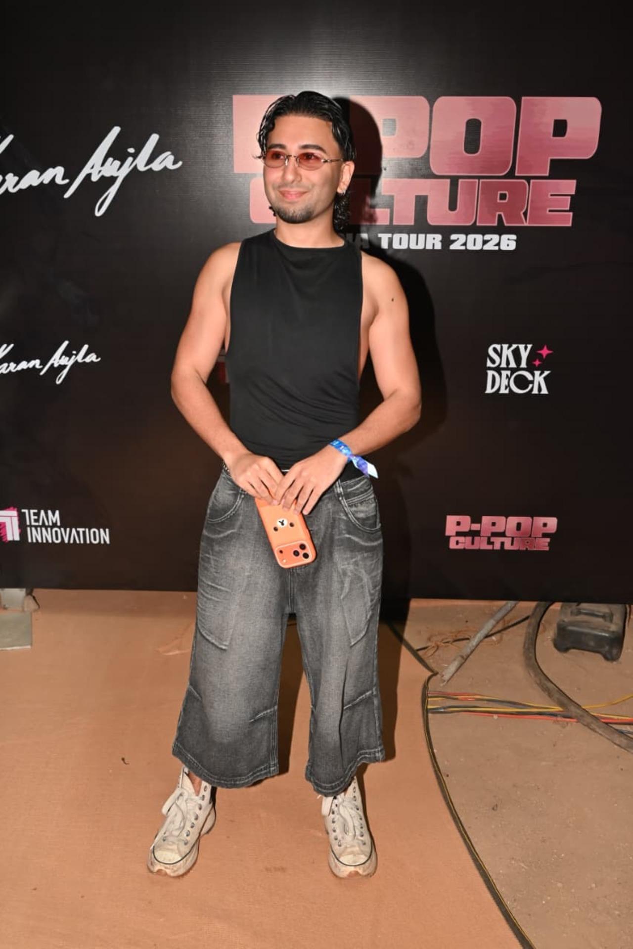 Orry was seen making a fashionable appearance at Karan Aujla's concert on Sunday evening.